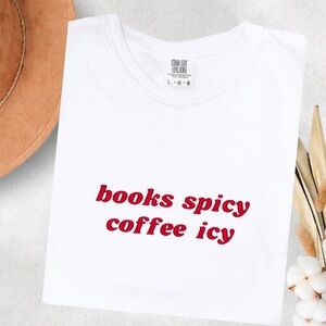 Embroidered Book Funny T-Shirt